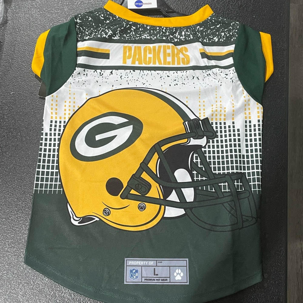 Green Bay Packers Pet T-Shirt Size LARGE- Brand New!